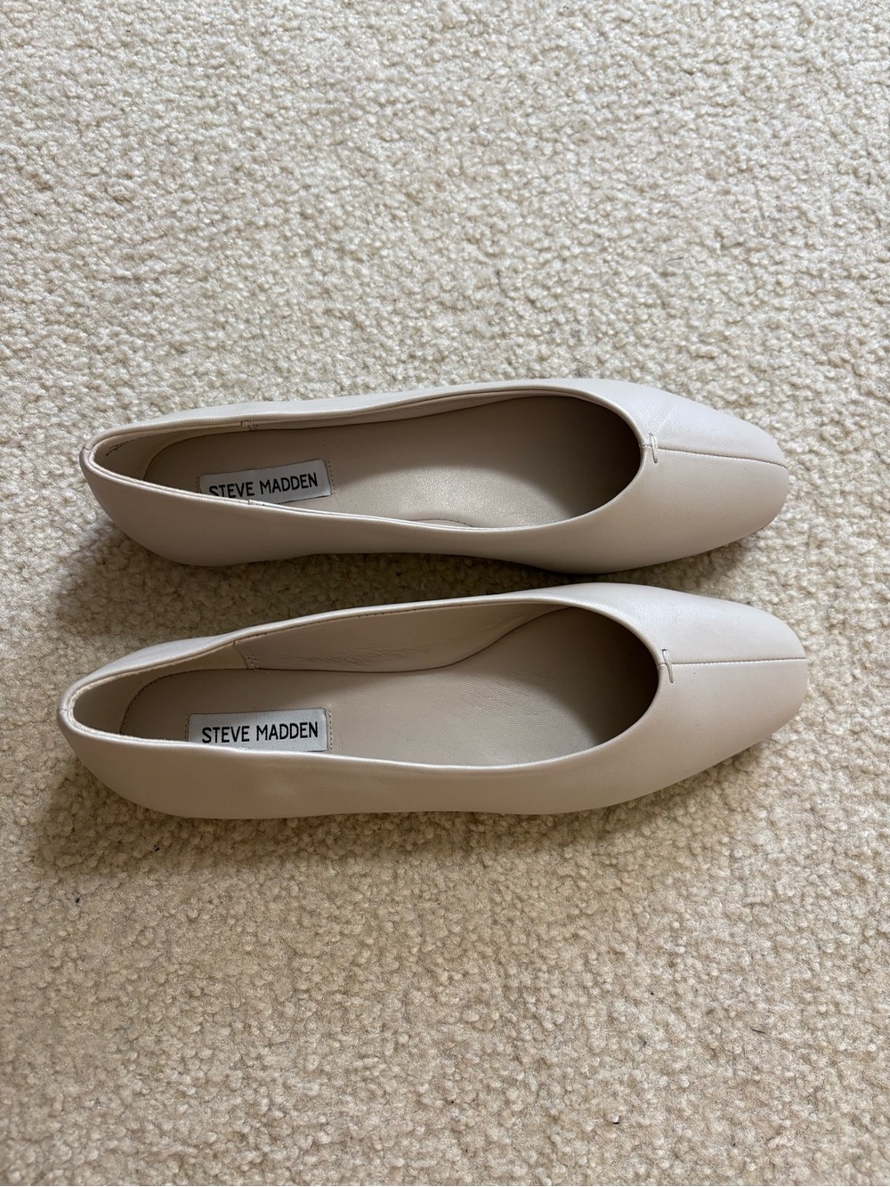 Steve Madden Women's Cream Ballet Flats Size 10